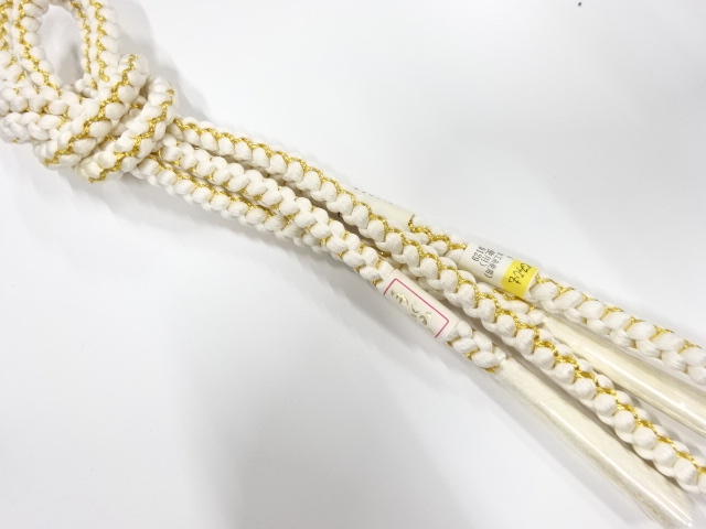 未使用品　正絹　手組帯締め